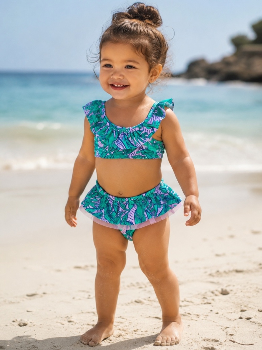 Cat & Jack Toddler Ruffle Two-Piece Swimsuit